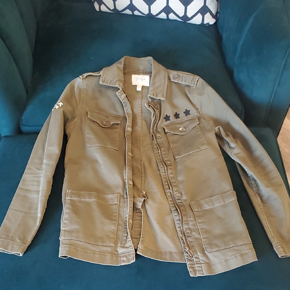 Green Military-style Field Jacket